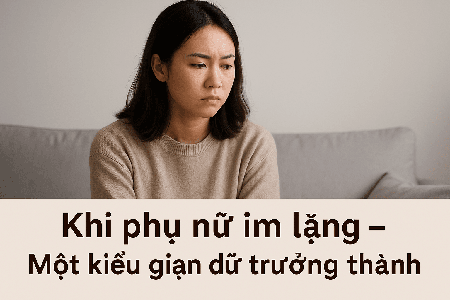Khi phụ nữ im lặng – Một kiểu giận dữ trưởng thành