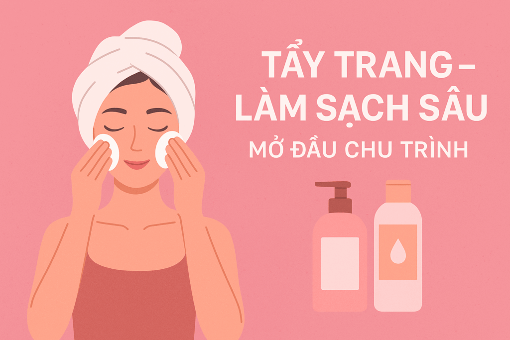 Tẩy trang – Làm sạch sâu, mở đầu chu trình