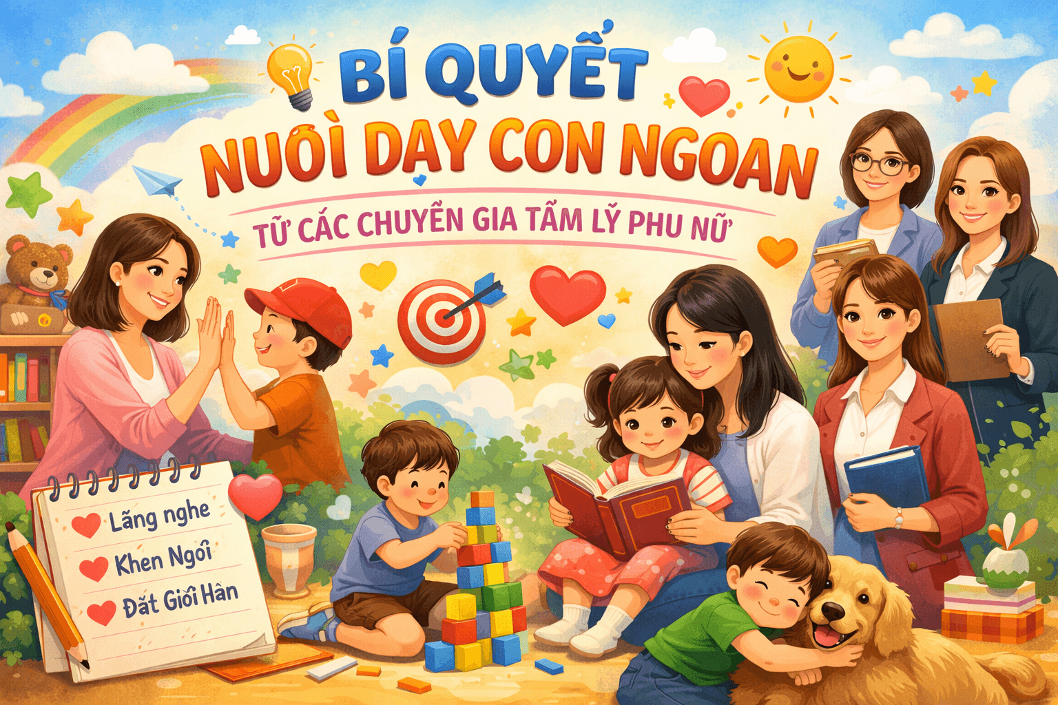Bí quyết làm sao để dạy con ngoan từ các chuyên gia tâm lý phụ nữ