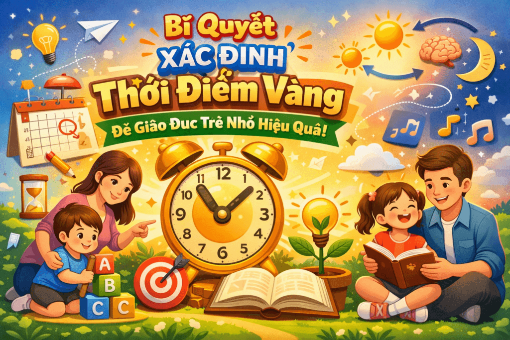 Xác định nên dạy con từ mấy tuổi hiệu quả