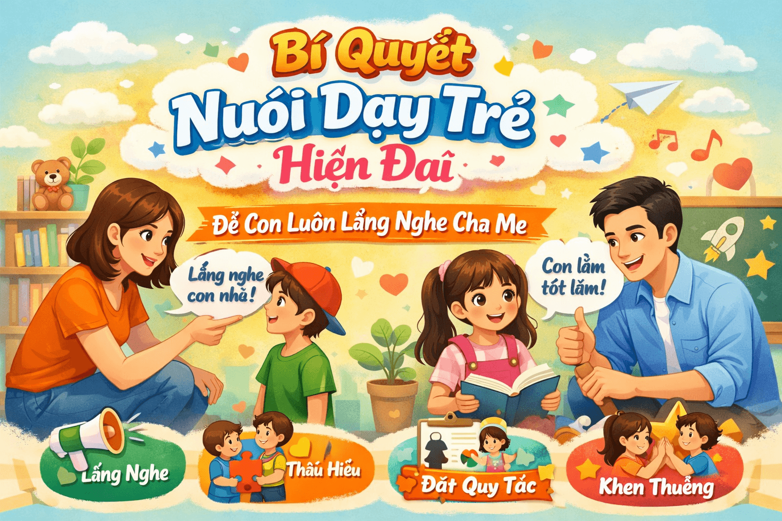 Bí quyết làm sao để con nghe lời