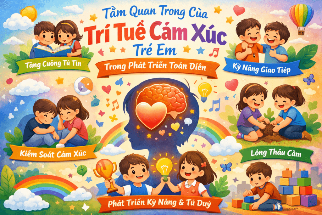 Tầm quan trọng của trí tuệ cảm xúc trẻ em trong phát triển toàn diện