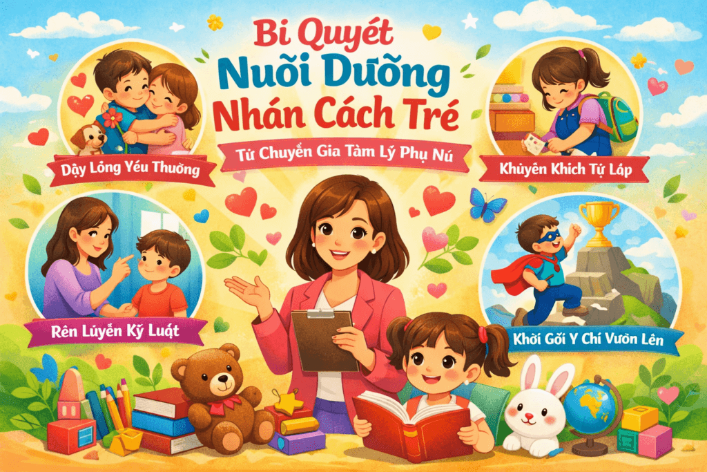 Bí quyết phát triển nhân cách trẻ từ chuyên gia tâm lý phụ nữ