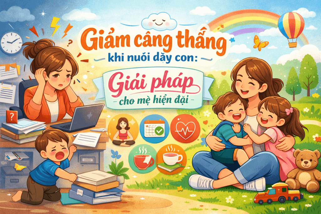 Phương pháp nuôi dạy con không áp lực: Giải pháp cho mẹ hiện đại