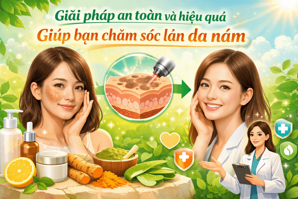 Giải pháp an toàn và hiệu quả giúp bạn chăm sóc trị da nám