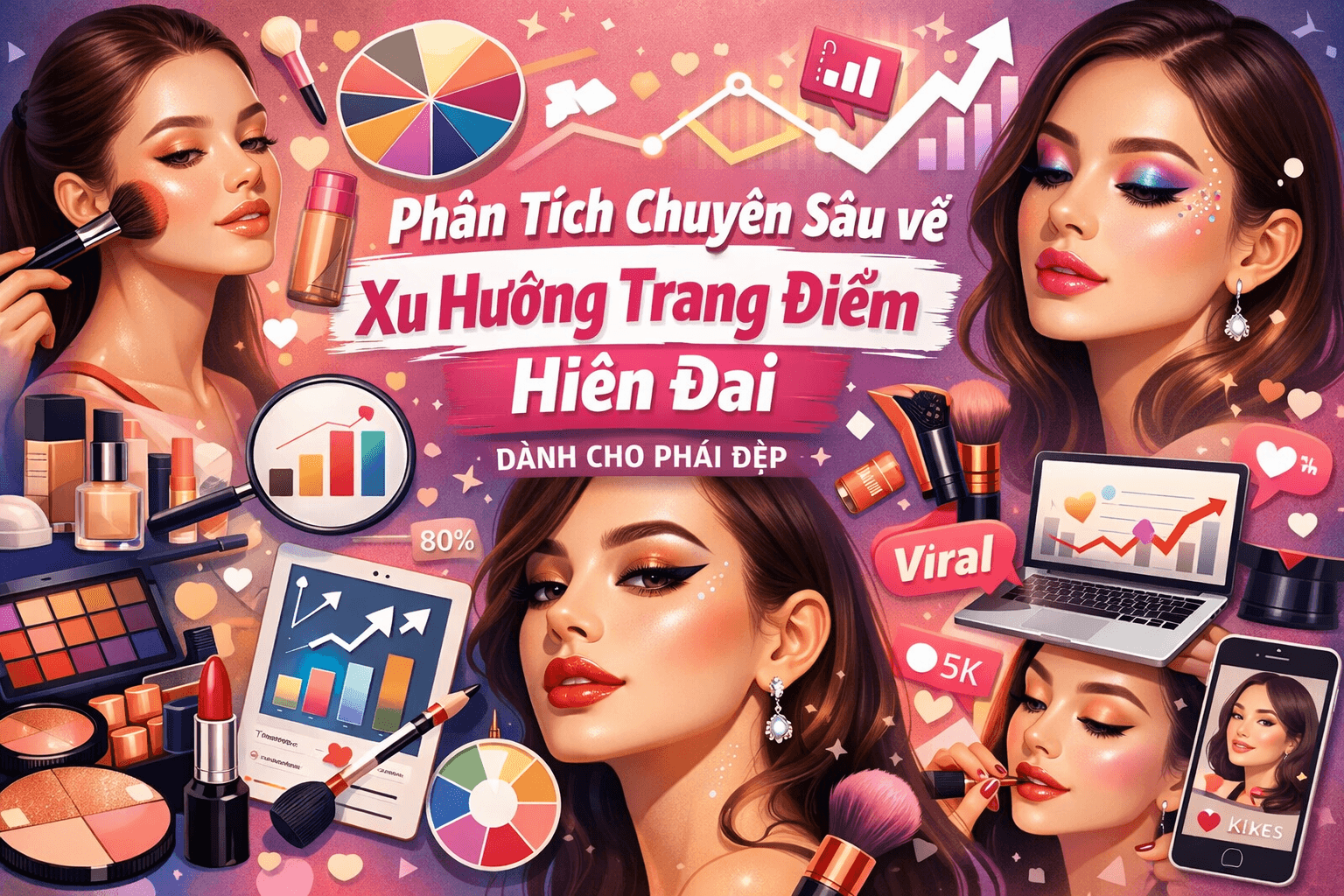 Phân tích chuyên sâu về xu hướng trang điểm hiện đại dành cho phái đẹp