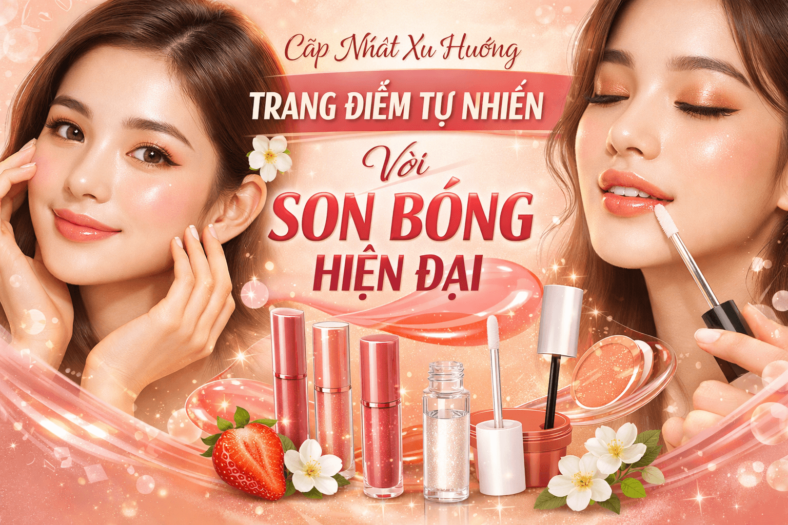 Cập Nhật Xu Hướng Trang Điểm Tự Nhiên Với Son Bóng Hiện Đại