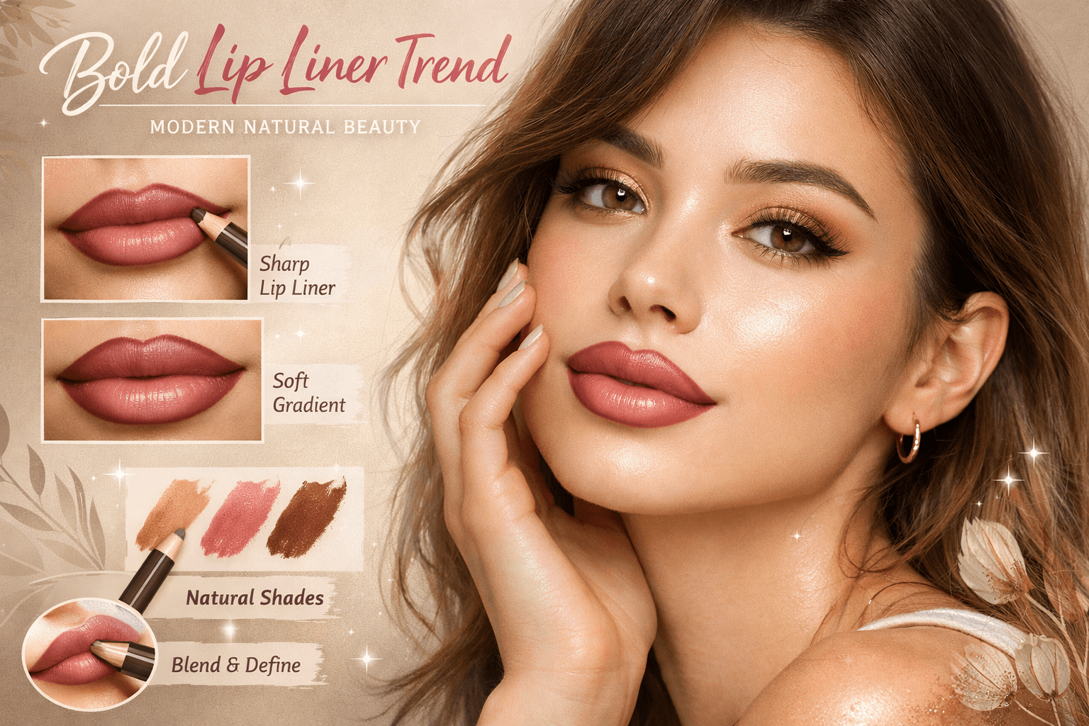 Xu hướng viền môi nổi bật trong làm đẹp tự nhiên hiện đại