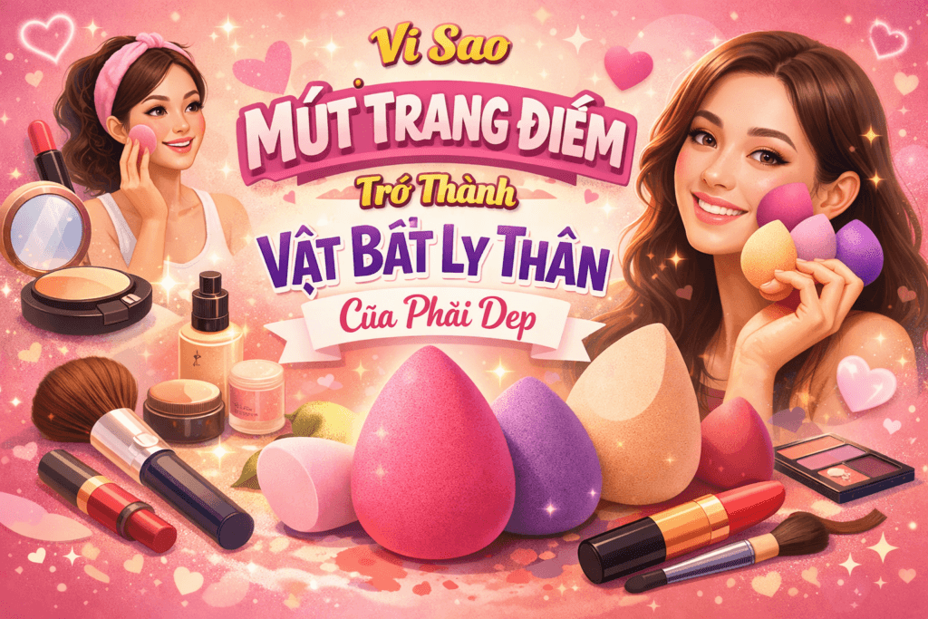 Vì Sao Mút Trang Điểm Trở Thành Vật Bất Ly Thân Của Phái Đẹp