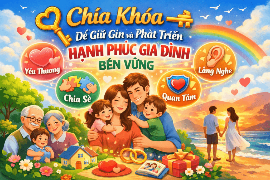 Chìa Khóa Để Giữ Gìn Và chăm sóc Hạnh Phúc Gia Đình Bền Vững
