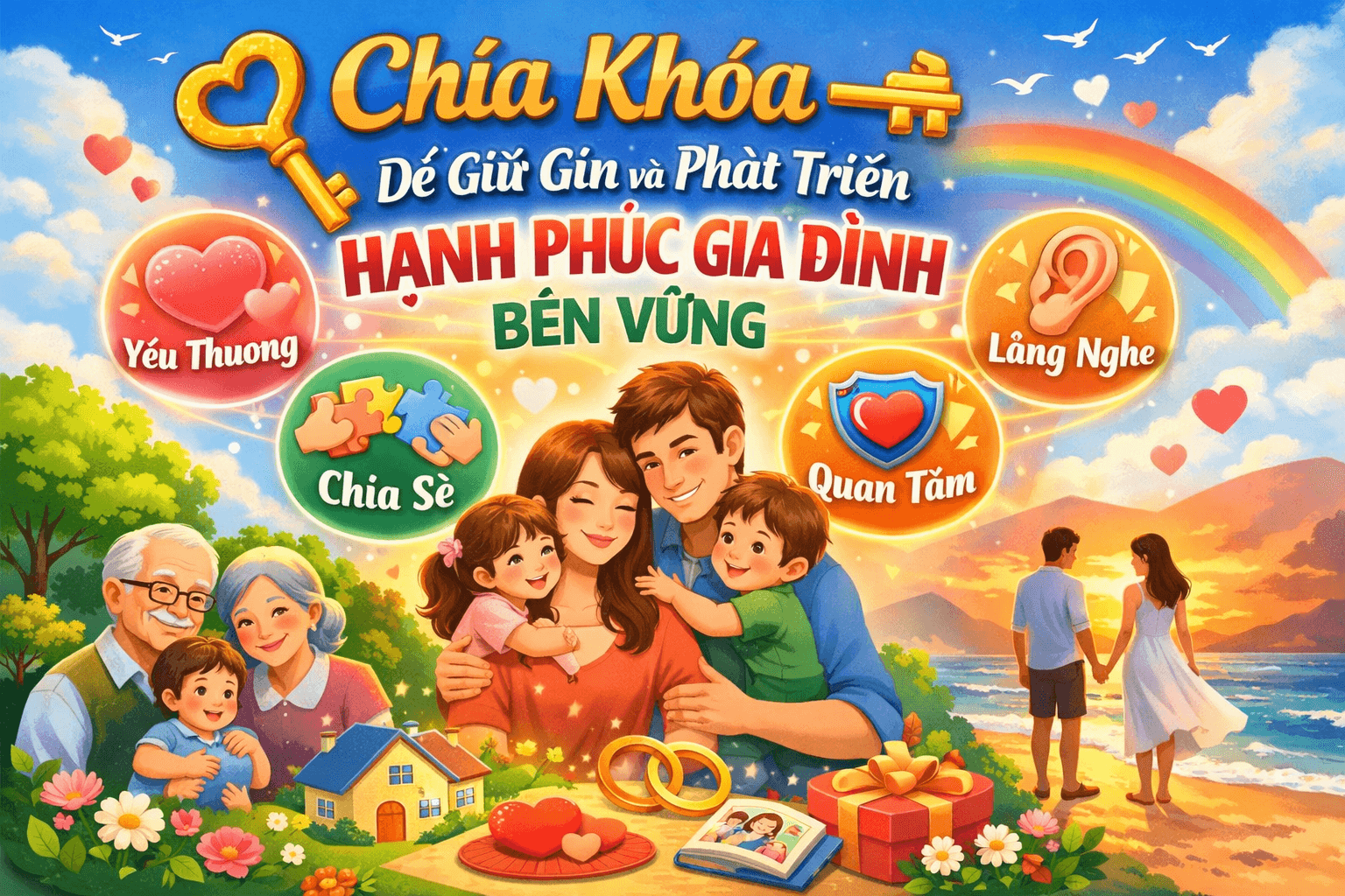 Chìa Khóa Để Giữ Gìn Và chăm sóc Hạnh Phúc Gia Đình Bền Vững