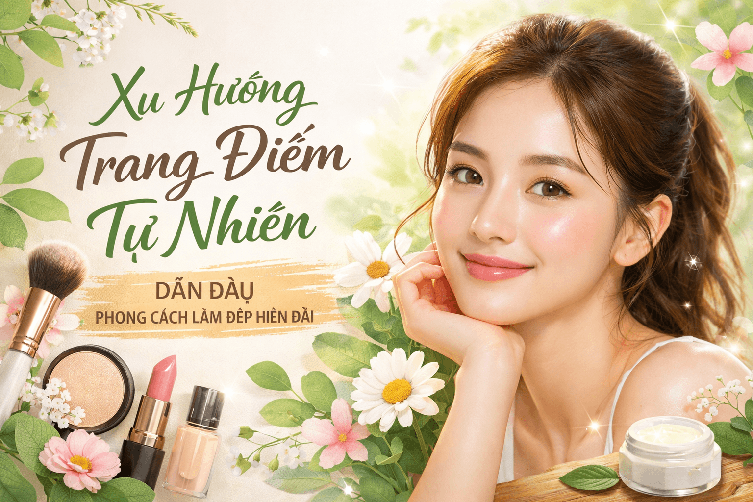 Xu Hướng Trang Điểm Tự Nhiên Dẫn Đầu Phong Cách Làm Đẹp Hiện Đại