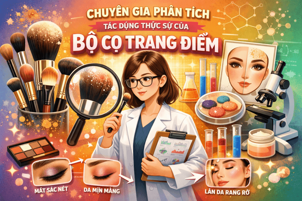 Chuyên Gia Phân Tích Tác Dụng Thực Sự Của Bộ Cọ Trang Điểm