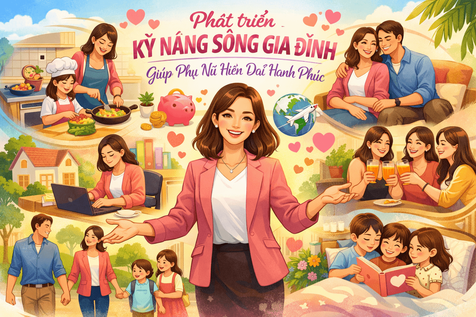 Phát triển kỹ năng sống gia đình giúp phụ nữ hiện đại hạnh phúc