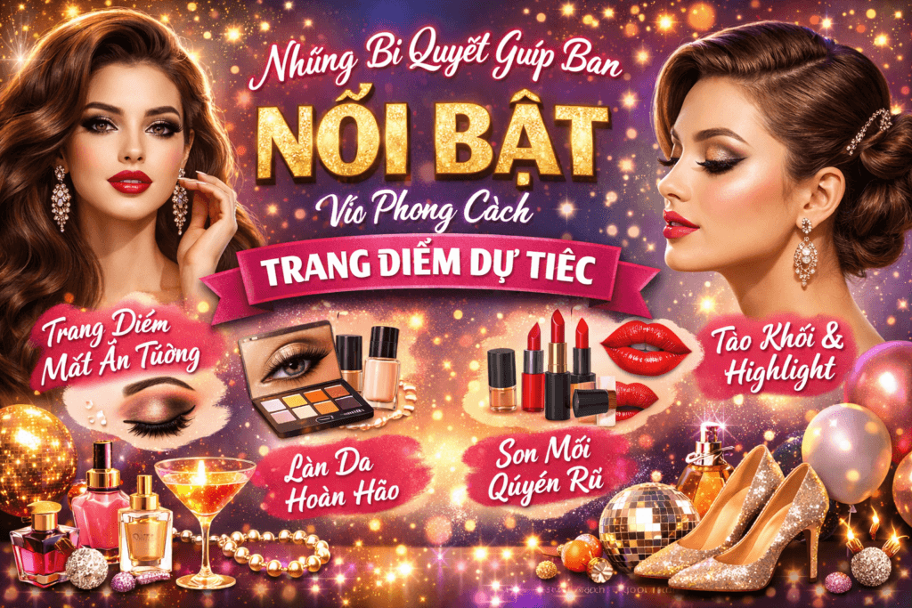 Những bí quyết giúp bạn nổi bật với phong cách trang điểm dự tiệc