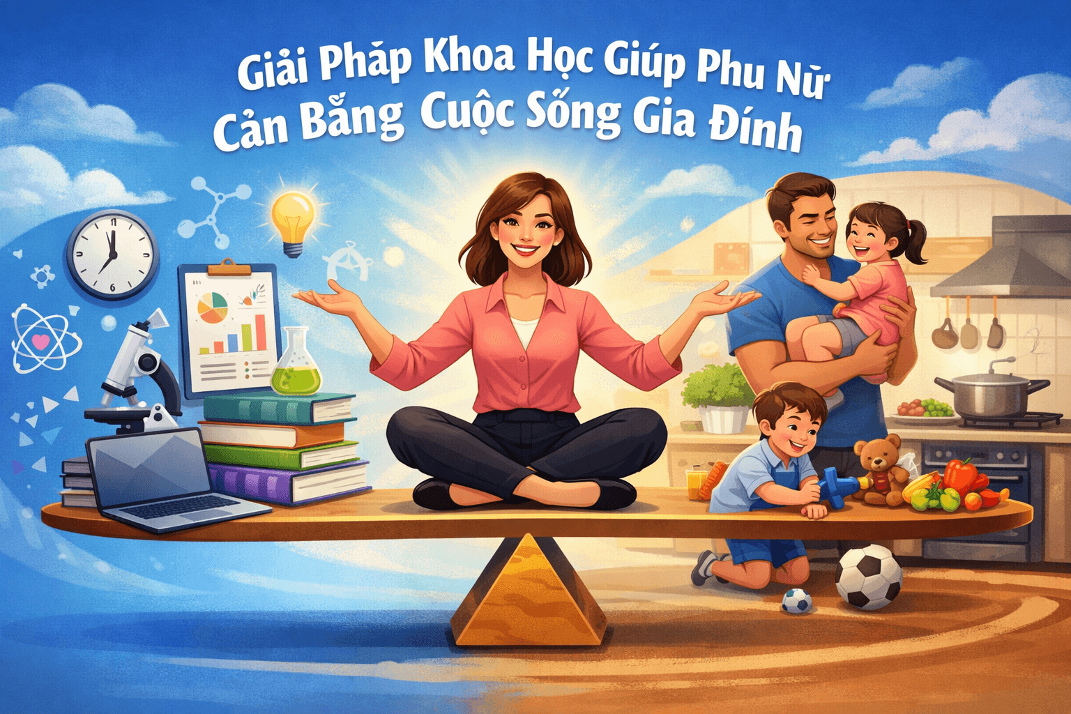 Giải pháp khoa học giúp phụ nữ duy trì cân bằng cuộc sống gia đình