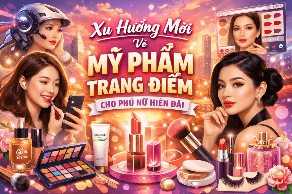 Xu Hướng Mới Về Mỹ Phẩm Trang Điểm Cho Phụ Nữ Hiện Đại
