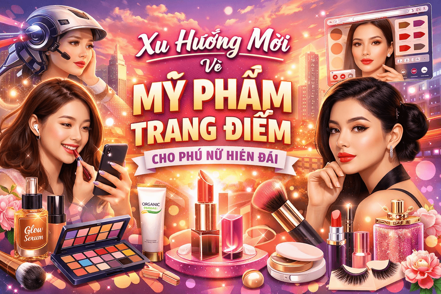 Xu Hướng Mới Về Mỹ Phẩm Trang Điểm Cho Phụ Nữ Hiện Đại