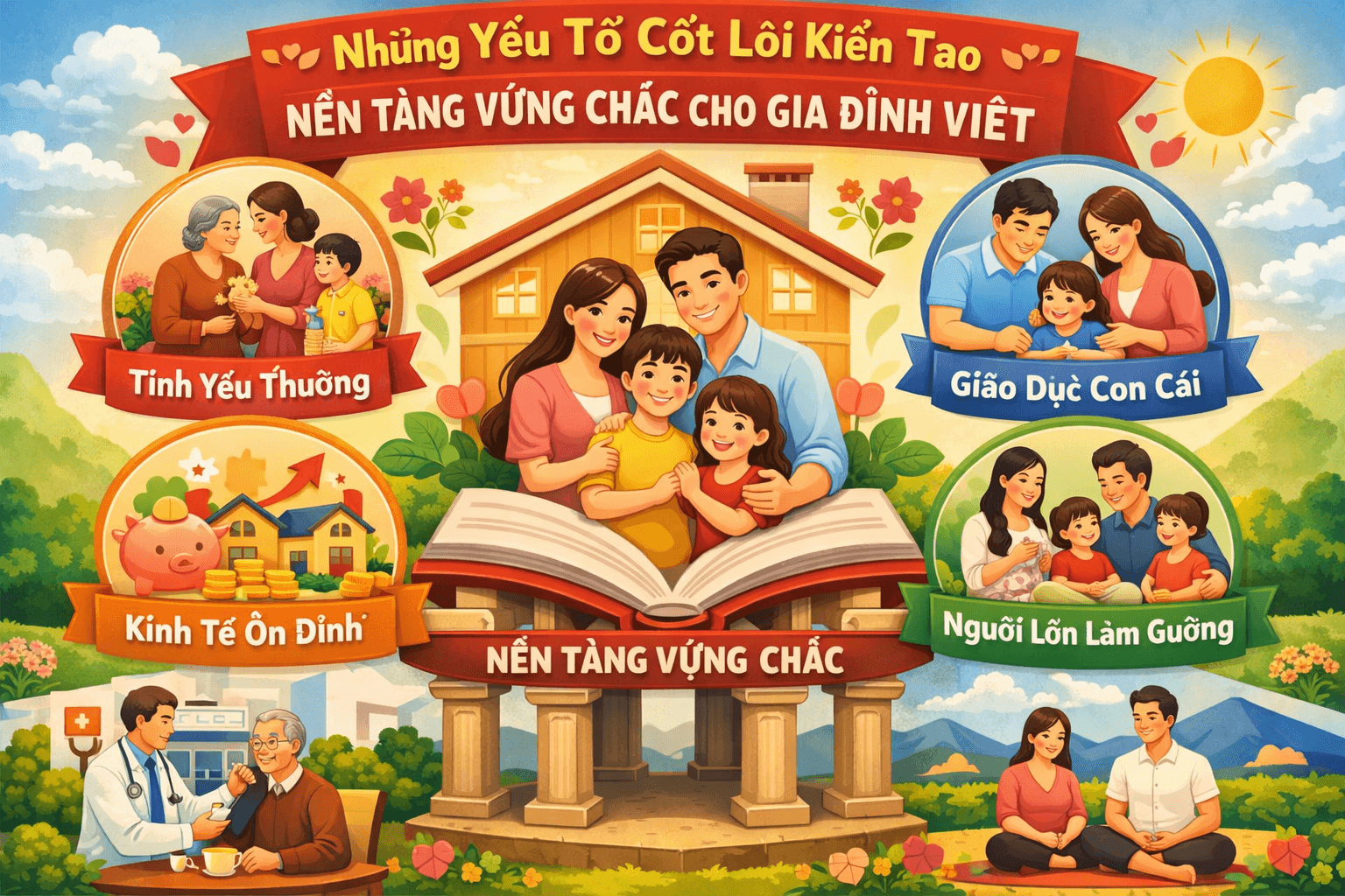 Những Yếu Tố Cốt Lõi Kiến Tạo Nền Tảng Vững Chắc hạnh phúc gia đình