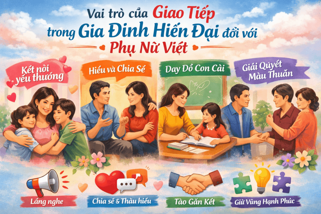 Vai trò của giao tiếp trong gia đình hiện đại đối với phụ nữ Việt