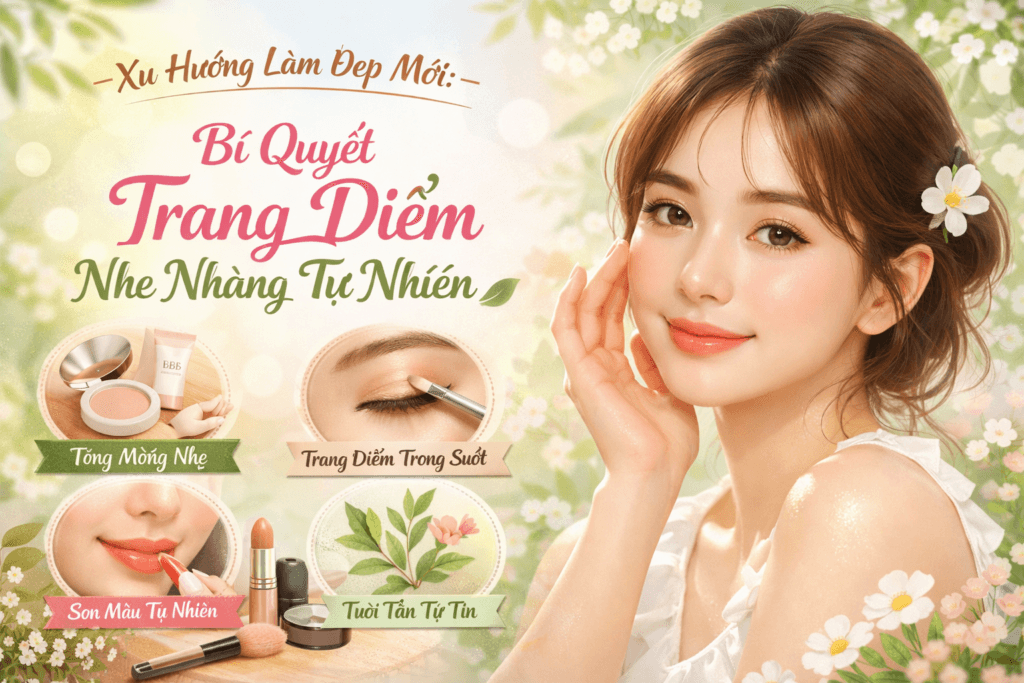 Xu Hướng Làm Đẹp Mới: Bí Quyết Trang Điểm Nhẹ Nhàng Tự Nhiên