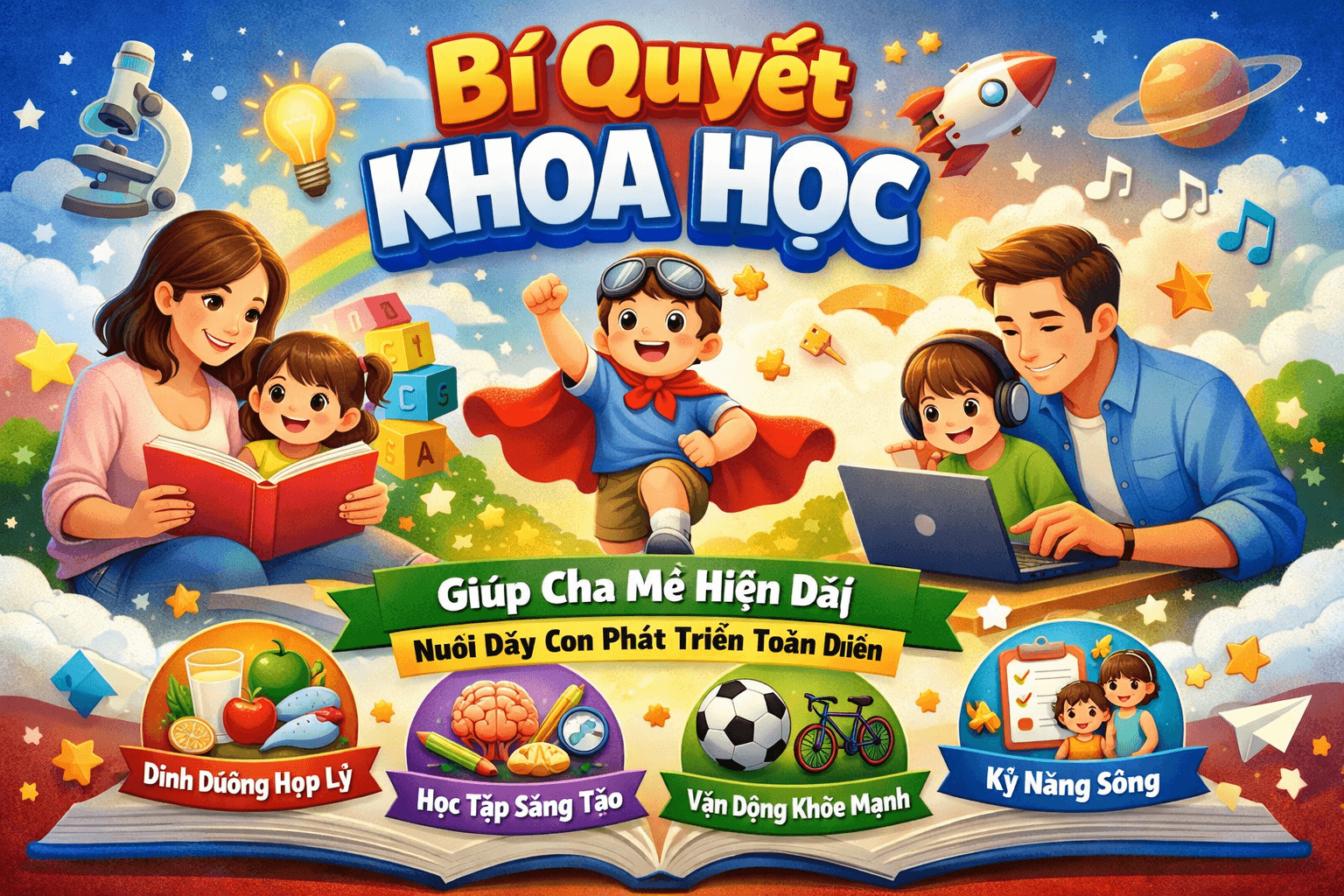 Những cách nuôi dạy con khoa học dành cho phụ nữ hiện đại