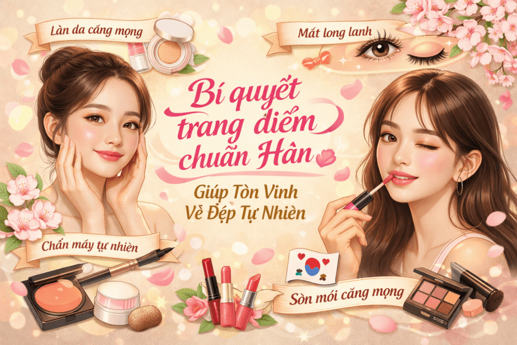 Bí quyết makeup kiểu Hàn Quốc giúp tôn vinh vẻ đẹp tự nhiên