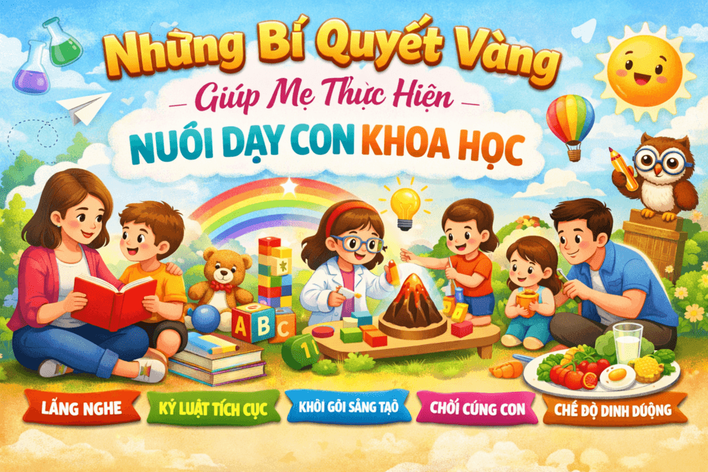 Những bí quyết vàng giúp mẹ thực hiện nuôi dạy con khoa học