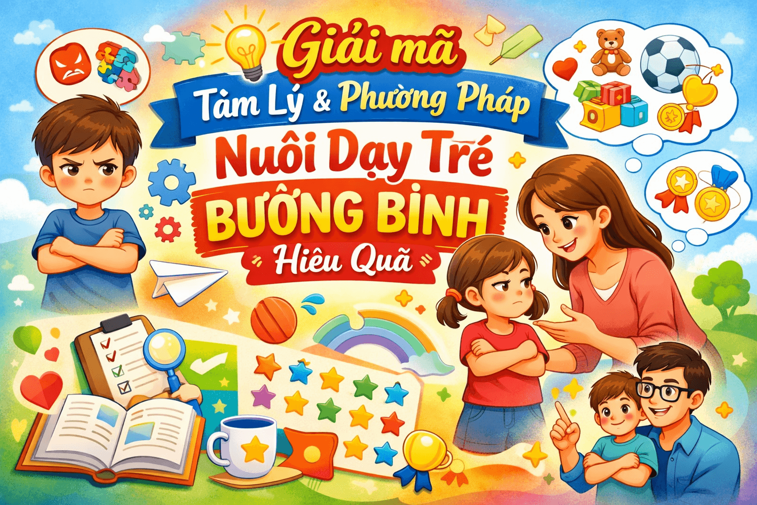 Giải mã tâm lý và cách dạy con bướng bỉnh