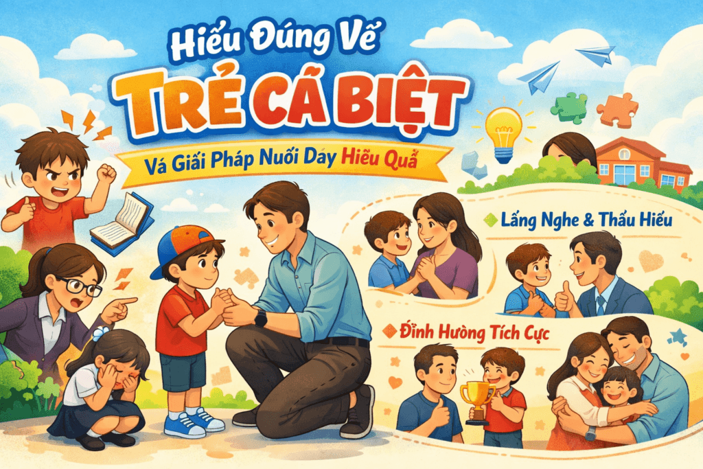 Hiểu đúng về cách dạy con cá biệt và giải pháp nuôi dạy hiệu quả