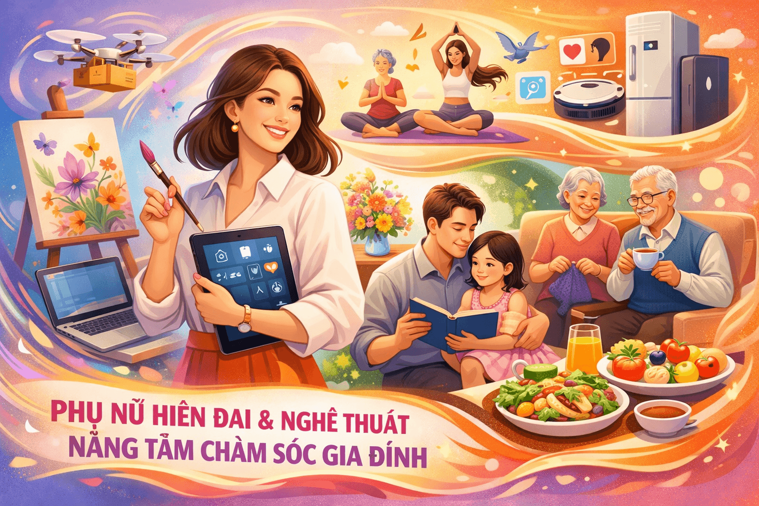 Phụ nữ hiện đại và kỹ năng chăm sóc gia đình hiện đại