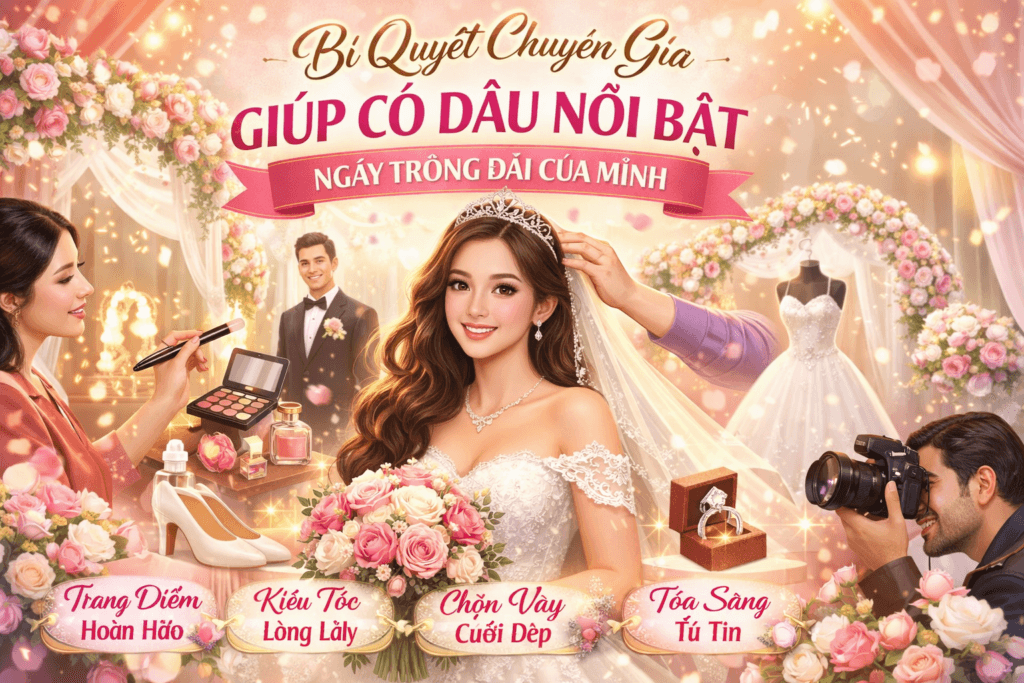 Bí quyết chuyên gia trang điểm cho cô dâu nổi bật ngày trọng đại của mình