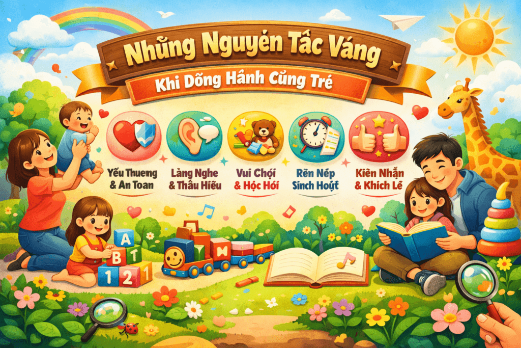 Những nguyên tắc vàng trong giai đoạn nuôi dạy trẻ 0 3 tuổi