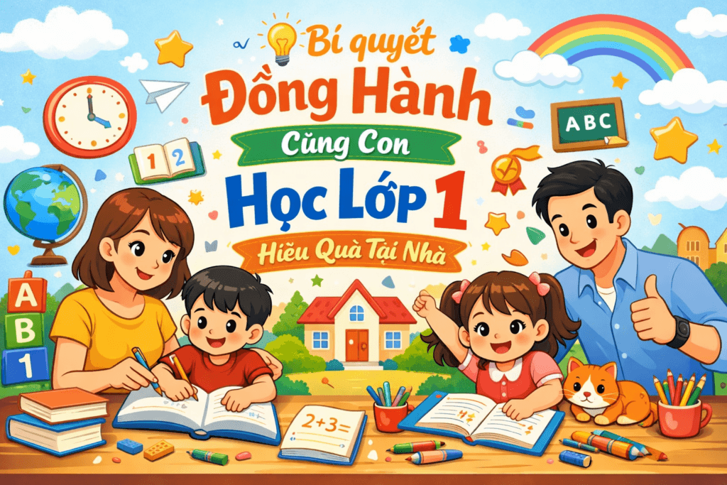 Bí quyết cách dạy con học lớp 1 hiệu quả tại nhà