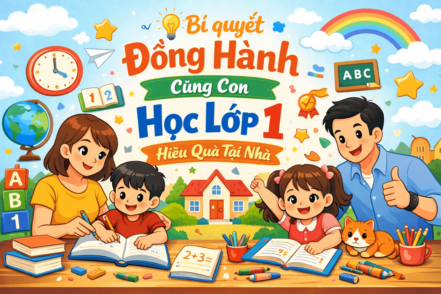 Bí quyết cách dạy con học lớp 1 hiệu quả tại nhà
