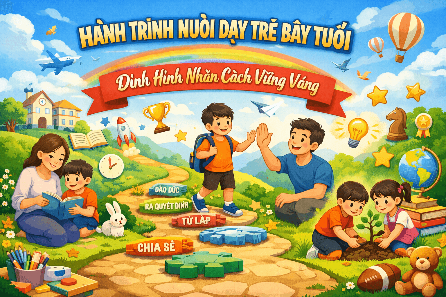 Hành Trình giáo dục con tuổi lên 7 : Định Hình Nhân Cách Vững Vàng