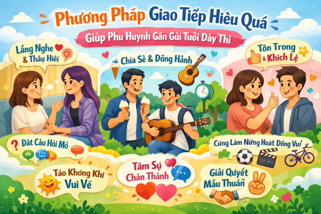 Cách nói chuyện với con tuổi teen hiệu quả giúp phụ huynh gần gũi tuổi dậy thì