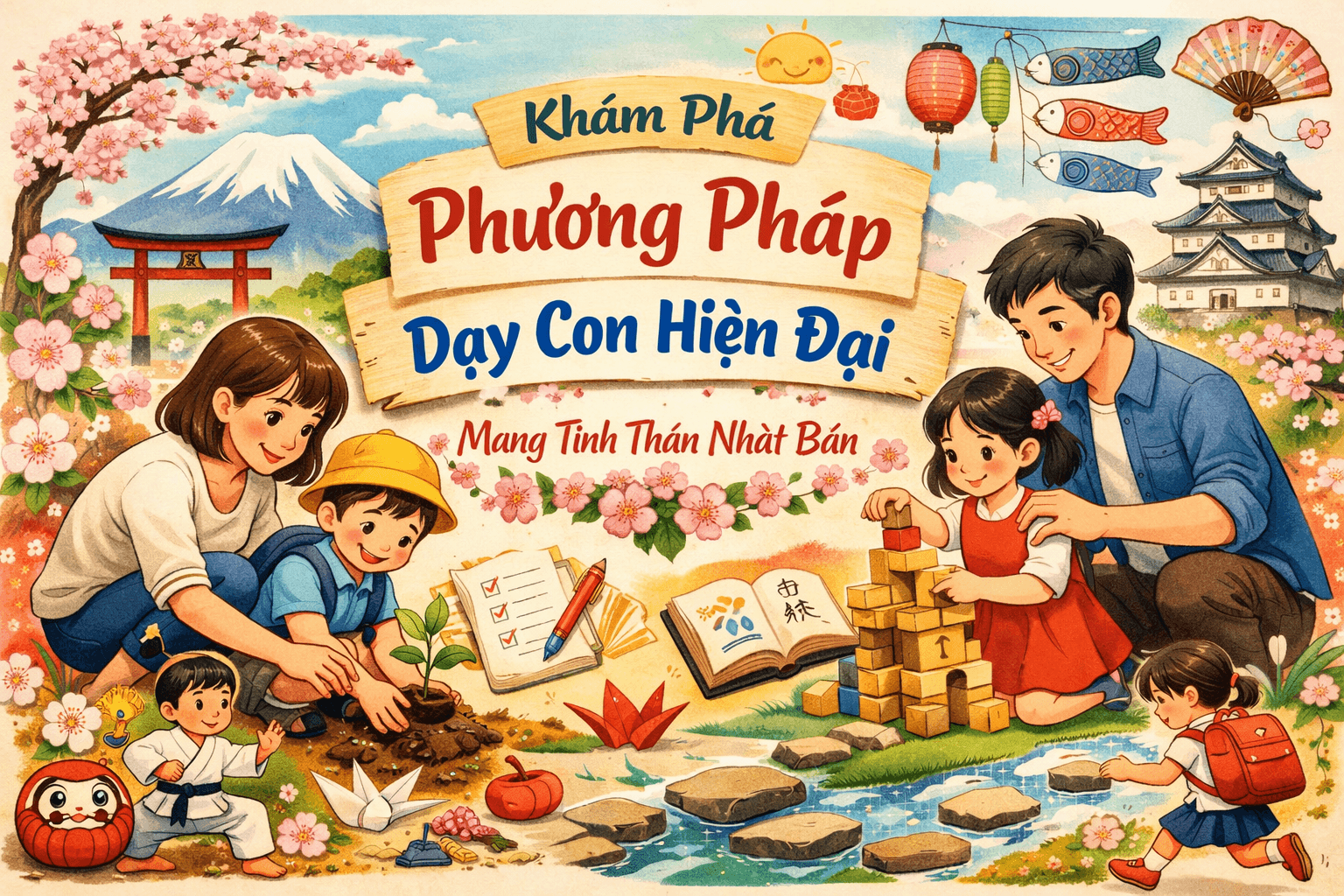 Khám phá phương pháp nuôi dạy con kiểu Nhật