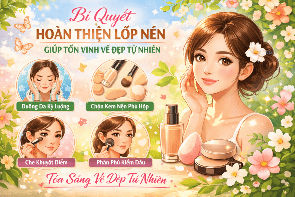 Bí quyết hoàn trang điểm nền giúp tôn vinh vẻ đẹp tự nhiên