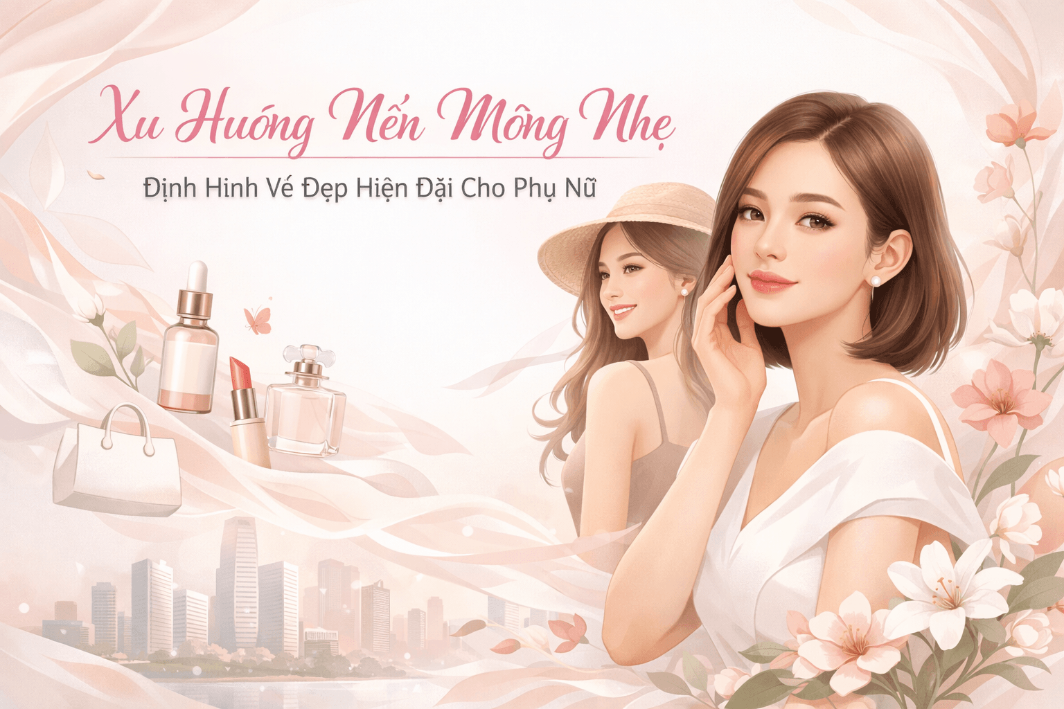 Xu Hướng Nền Mỏng Nhẹ Định Hình Vẻ Đẹp Hiện Đại Cho Phụ Nữ