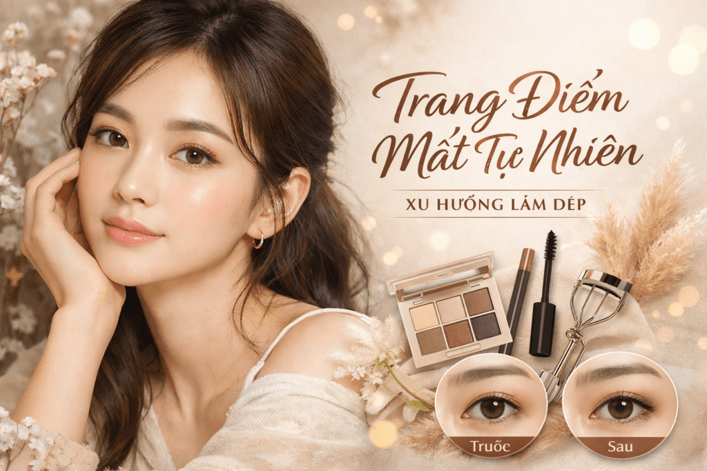 Xu hướng trang điểm mắt tự nhiên lên ngôi trong làm đẹp phụ nữ