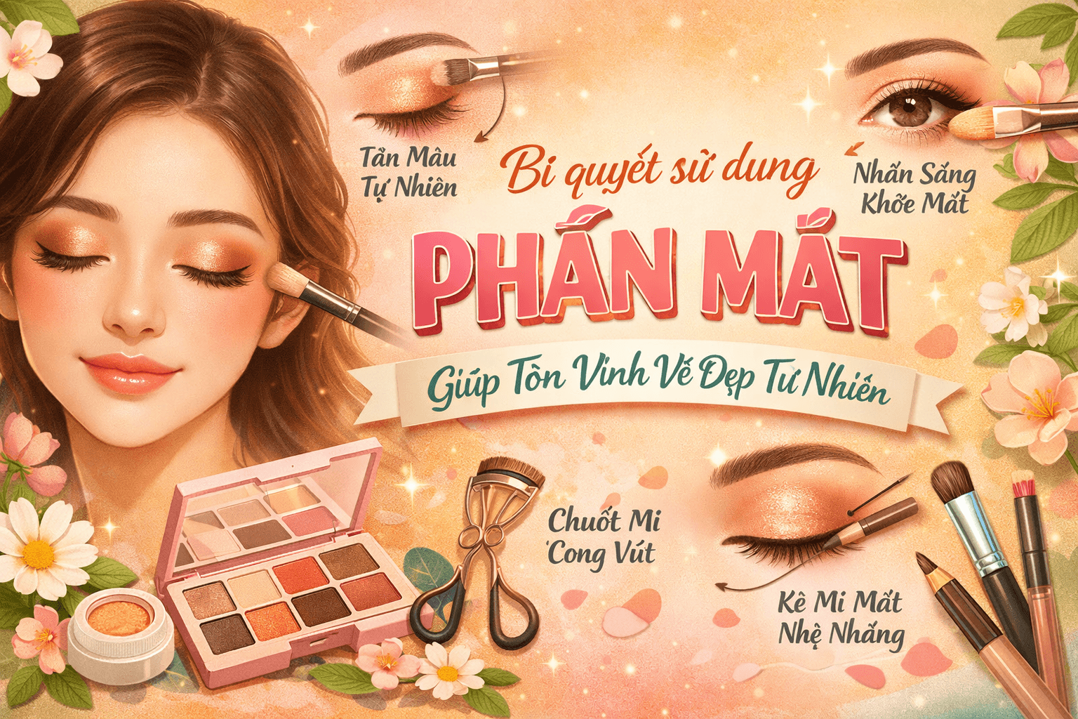 Bí quyết sử dụng phấn mắt giúp tôn vinh vẻ đẹp tự nhiên