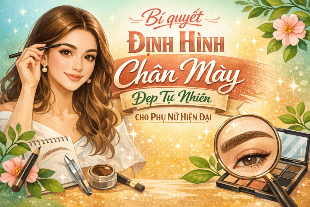 Bí quyết kẻ chân mày đẹp tự nhiên cho phụ nữ hiện đại