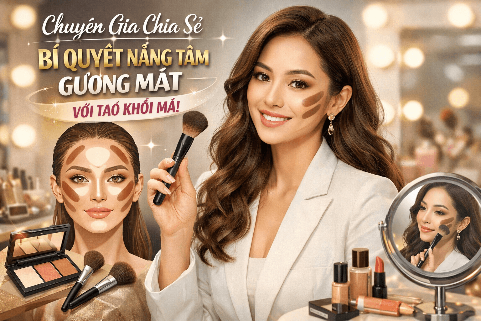 Chuyên gia chia sẻ bí quyết nâng tầm gương mặt với tạo khối má